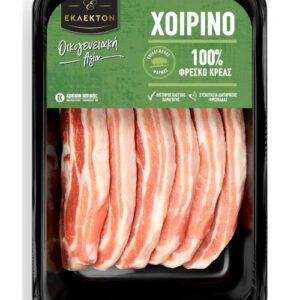 Χοιρινή πανσέτα με οστό, σε δισκάκι